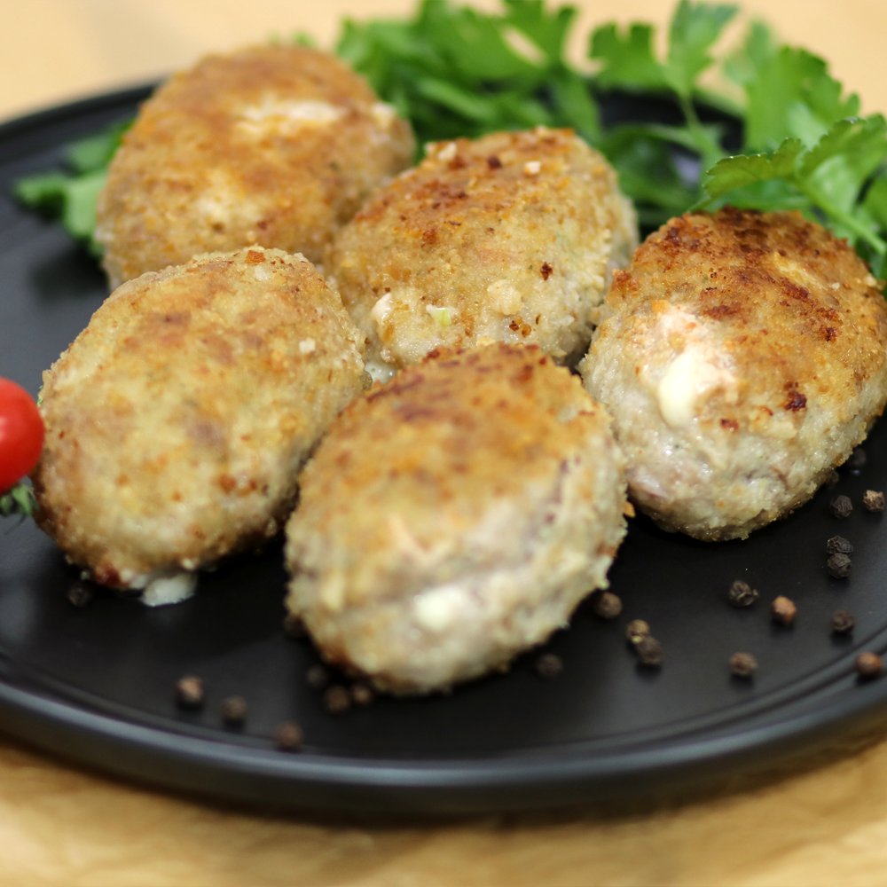 Зразы с ветчиной и сыром